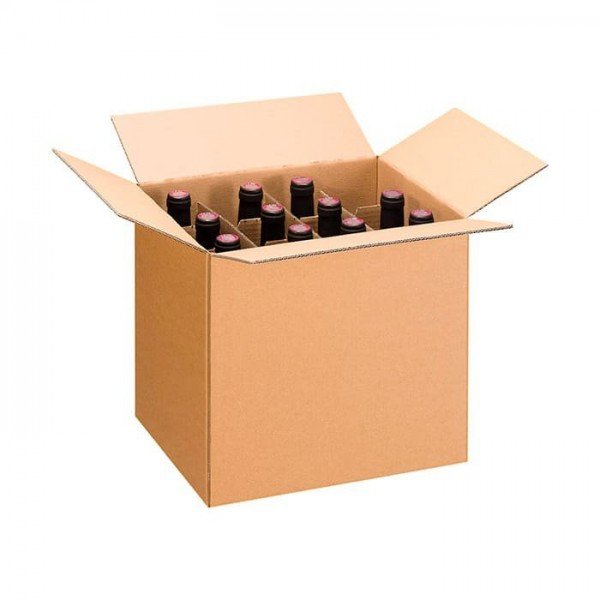 Caja carton botellas vino