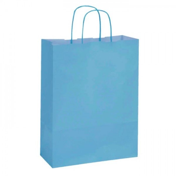 Bolsa de papel azul