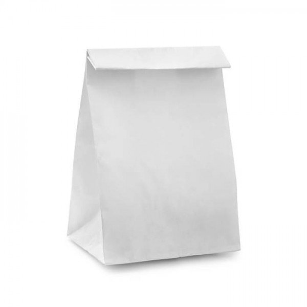 Bolsa papel blanca sin asas